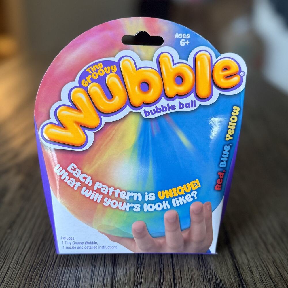 NSI Tiny Groovy Wubble Bubble Ball Tie Dye Novelty Sensory Fidget Toy RARE New